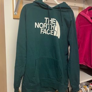 Women’s North Face forest green hoodie
